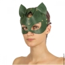 Зеленая премиум маска кошечки LOVECRAFT из натуральной кожи в подарочной упаковке - Зеленая премиум маска кошечки LOVECRAFT из натуральной кожи в подарочной упаковке