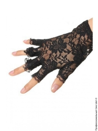 Фото чорні короткі рукавички в профессиональном Секс Шопе