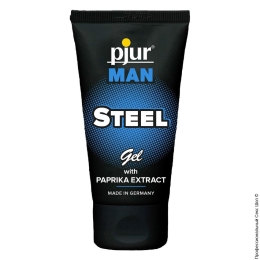 Фото збудливий гель для масажу pjur man steel gel в профессиональном Секс Шопе