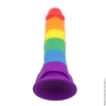 Фалоімітатор c мошонкою Pride Dildo Silicone Rainbow - Фалоімітатор c мошонкою Pride Dildo Silicone Rainbow