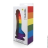 Фалоімітатор c мошонкою Pride Dildo Silicone Rainbow - Фалоімітатор c мошонкою Pride Dildo Silicone Rainbow