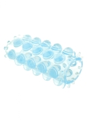 Утолщающие насадки - toy joy power stretchy sleeve - стимулирующая насадка на член, 6.5х2 см (голубой) фото