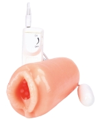 Мастурбаторы с вибрацией - мужской мастурбатор в виде вагины pussy lips телесный фото