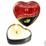 Масажна свічка сердечко - Plaisirs Secrets Natural, 35ml - Масажна свічка сердечко - Plaisirs Secrets Natural, 35ml