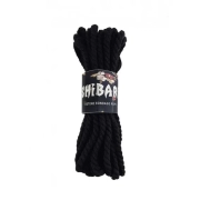 Связывание - feral feelings shibari rope - хлопковая веревка для шибари, 8 м (черная) фото