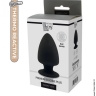 Термоактивная анальная пробка PREMIUM SILICONE PLUG M BLACK, 11х6,3см - Термоактивная анальная пробка PREMIUM SILICONE PLUG M BLACK, 11х6,3см