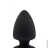 Термоактивная анальная пробка PREMIUM SILICONE PLUG M BLACK, 11х6,3см