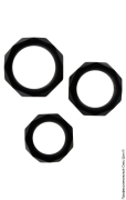 Кольца и насадки (страница 14) - набор эрекционных колец - power halo c-ring set фото