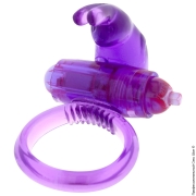 Кольца и лассо на член - виброкольцо с клиторальным стимулятором cockring фото