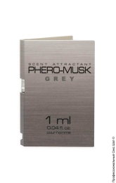Фото пробник духів - aurora phero-musk grey, 1 мл в профессиональном Секс Шопе