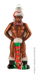 Фото іграшка на ялинку: мавр з довгим носком в профессиональном Секс Шопе