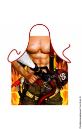 Фото сексуальний пожежник - прикольний чоловічий фартух в профессиональном Секс Шопе
