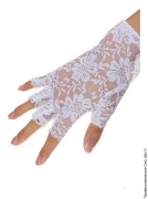 Рукавички - білі короткі рукавички фото