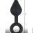 Анальная пробка ORANGE PLUG WITH T-HANDLE, 11х6,3см