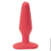 Анальные игрушки ❤️ из поливинилхлорида - анальна пробка butt plug non-skid slim medium фото
