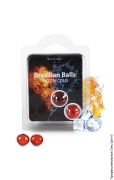 Первый секс шоп (сторінка 26) - набір кульок з масажним маслом 2 hot & cold effect brazilian balls set фото