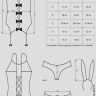 Bunny black костюм кролика Obsessive, S/M, L/XL - Bunny black костюм кролика Obsessive, S/M, L/XL