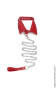 Первый секс шоп (сторінка 49) - комір з ланцюгом для бдсм-ігор - madam collar red фото