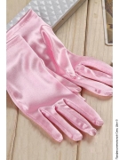 Перчатки - атласные розовые перчатки фото