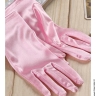 Атласні рожеві рукавички