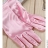 Атласные розовые перчатки