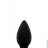 Силиконовая анальная пробка BOOTYFUL LARGE BLACK, 10х5см