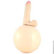 Фаллоимитаторы ❤️ надувной - латексний фалоімітатор на м'ячі vac-u-lock rocker ball realistic cock фото