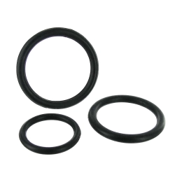 Фото trinity vibes black triple cock ring set - набор силиконовыйх эрекционных колец, 3 шт (чёрный) в профессиональном Секс Шопе