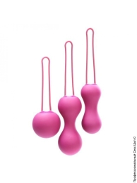 Фото комплект вагінальних кульок je joue - ami fuchsia в профессиональном Секс Шопе