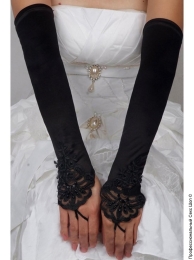 Фото чорні довгі рукавички в профессиональном Секс Шопе