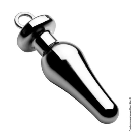 Фото анальная пробка tom of finland weighted aluminum plug with pull ring в профессиональном Секс Шопе