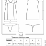 Сексуальний комплект Obsessive Piccorosa chemise - Сексуальний комплект Obsessive Piccorosa chemise