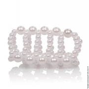 Насадки на член ❤️ со стимуляцией влагалища - маленька насадка basic essentials pearl beads stroker фото