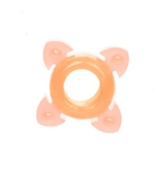 Фото california exotic novelties - texstured ring - кольцо эрекционное с текстурой (оранжевое) в профессиональном Секс Шопе