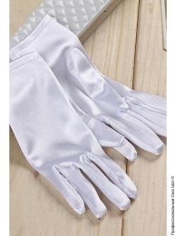 Фото атласні білі рукавички в профессиональном Секс Шопе