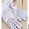 Атласні білі рукавички