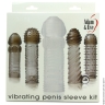 Набор насадок на пенис с вибропулей Vibrating Penis Sleeve Kit - Набор насадок на пенис с вибропулей Vibrating Penis Sleeve Kit