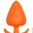Анальная пробка ORANGE PLUG WITH T-HANDLE, 13х7см