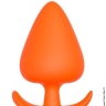 Анальная пробка ORANGE PLUG WITH T-HANDLE, 13х7см - Анальная пробка ORANGE PLUG WITH T-HANDLE, 13х7см