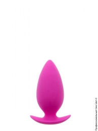 Фото силіконова анальна пробка bootyful medium pink, макс. діаметр 4,5 см в профессиональном Секс Шопе