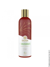 Фото натуральное массажное масло с эфирными маслами dona reinvigorate - coconut & lime (кокос, лайм) в профессиональном Секс Шопе