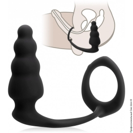 Фото анальная пробка массажер простаты кольцо на пенис в профессиональном Секс Шопе