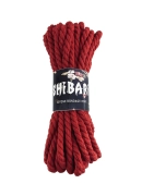 Связывание - feral feelings shibari rope - хлопковая веревка для шибари, 8 м (красная) фото