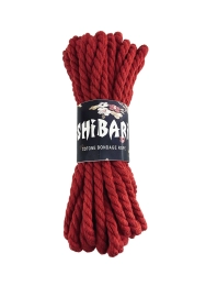 Фото feral feelings shibari rope - хлопковая веревка для шибари, 8 м (красная) в профессиональном Секс Шопе