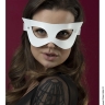 Біла маска на обличчя зі шкіри Feral Feelings - Mistery Mask