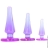 Набор анальных пробок Doc Johnson Crystal Jellies Anal Initiation Kit