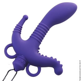 Фото многофункциональный стимулятор 3 way vibrating silicone stimulator в профессиональном Секс Шопе