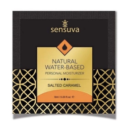 Фото sensuva - natural water-based salted caramel - пробник лубриканта, 6 мл в профессиональном Секс Шопе