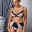 белый соблазн - Эротический комплект - LARISA SET black