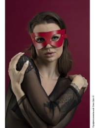 Фото червона маска на обличчя feral feelings - mistery mask, натуральна шкіра в профессиональном Секс Шопе
